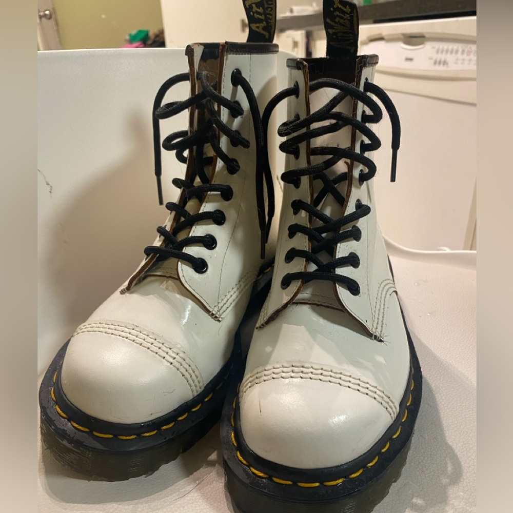 Dr martens white boots